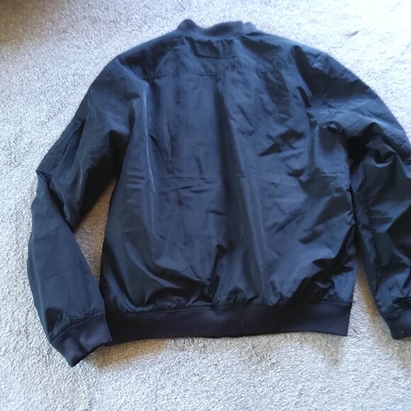 OLD NAVY BLACK VARSITY JACKET - Picture 2 of 4
